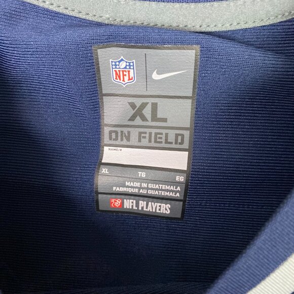 Julian Edelman New England Patriots Jersey Men's XL Blue Football Nike On Field - Picture 5 of 9